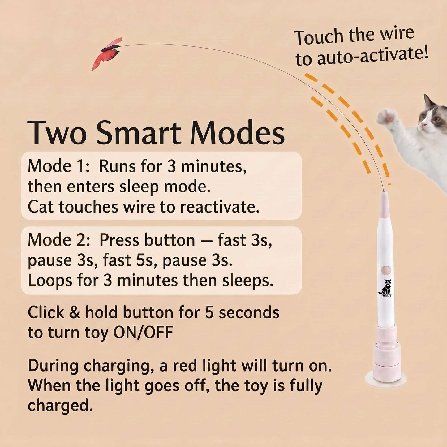 Smart Butterfly Cat Toy 🐾 V3