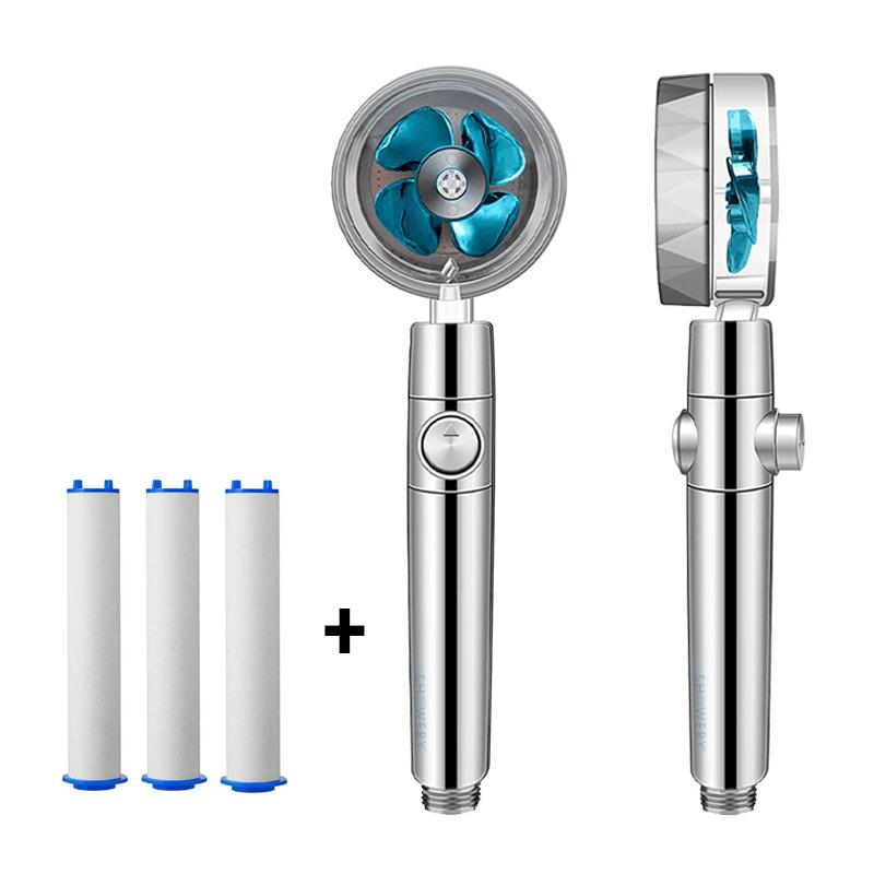 Turbo - Propeller Driven Shower Head