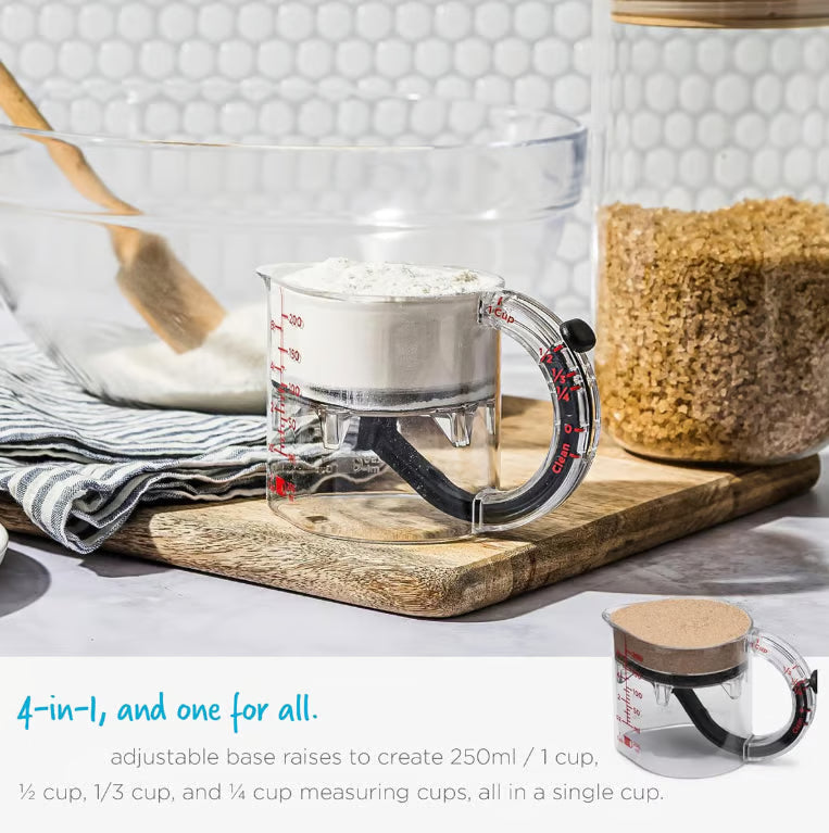 ✨4-in-1 Adjustable Measuring Cup