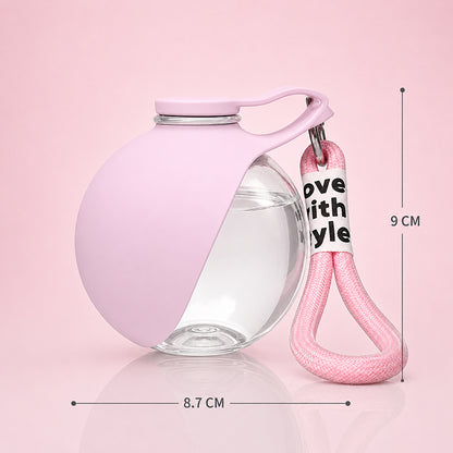 Portable Dog Water Bottle With Foldable Bowl