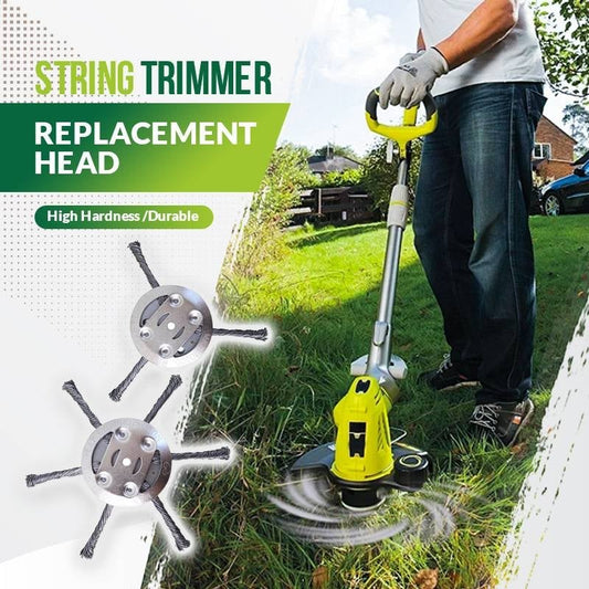 🔥Last Day 49% OFF-Universal Steel Wire Trimmer Head Replacement – Heavy-Duty Weed Brush Cutter Attachment for Electric & Cordless String Trimmers, Fits 5mm Shaft, Ideal for Grass, Moss & Rust Removal