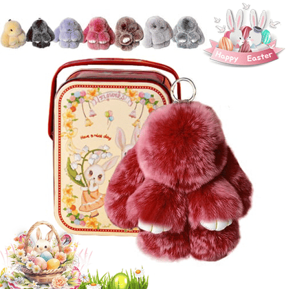 🐰Easter Cute Bunny Plush Keychain - Includes gift box, 🎁Easter Sweet Surprise