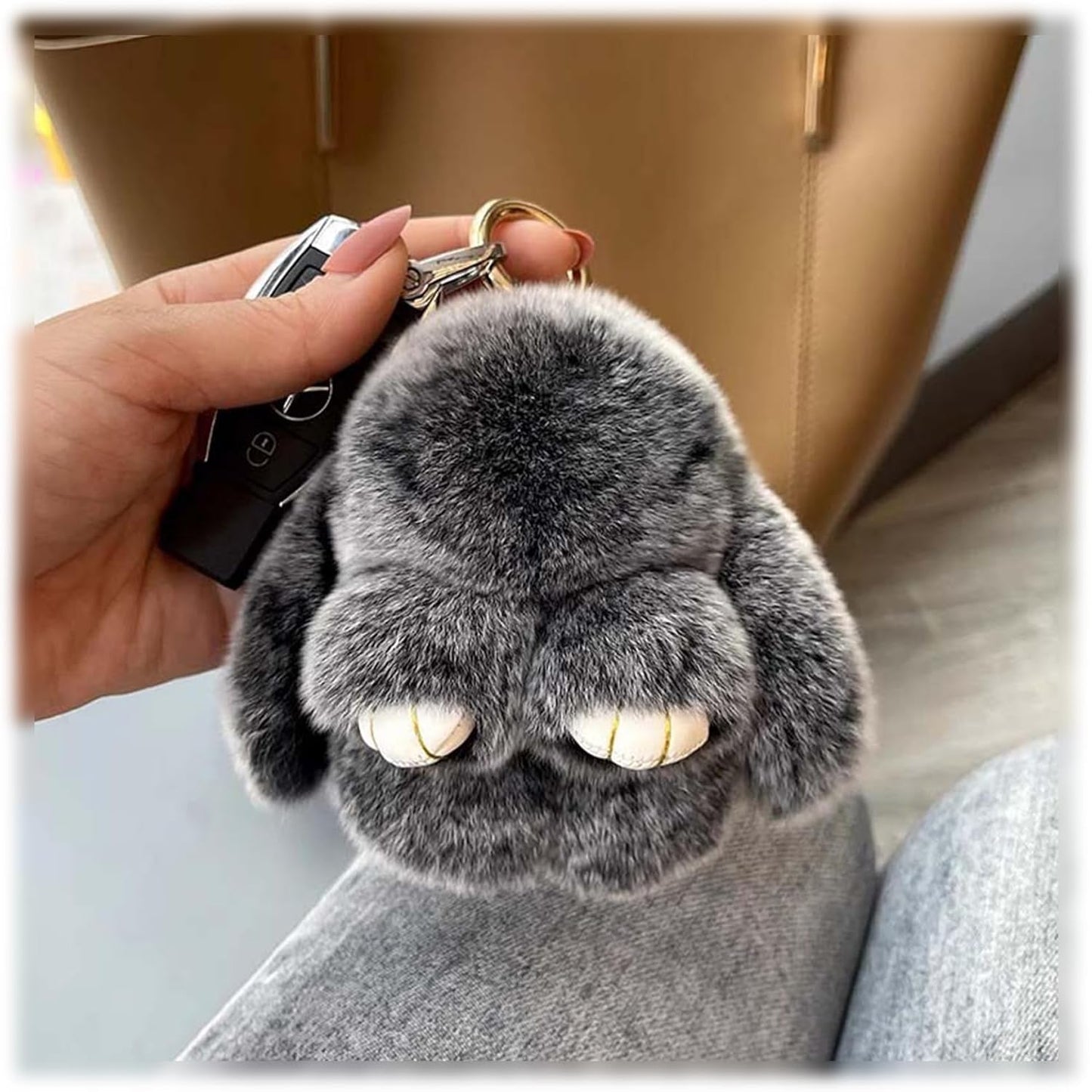 🐰Easter Cute Bunny Plush Keychain - Includes gift box, 🎁Easter Sweet Surprise