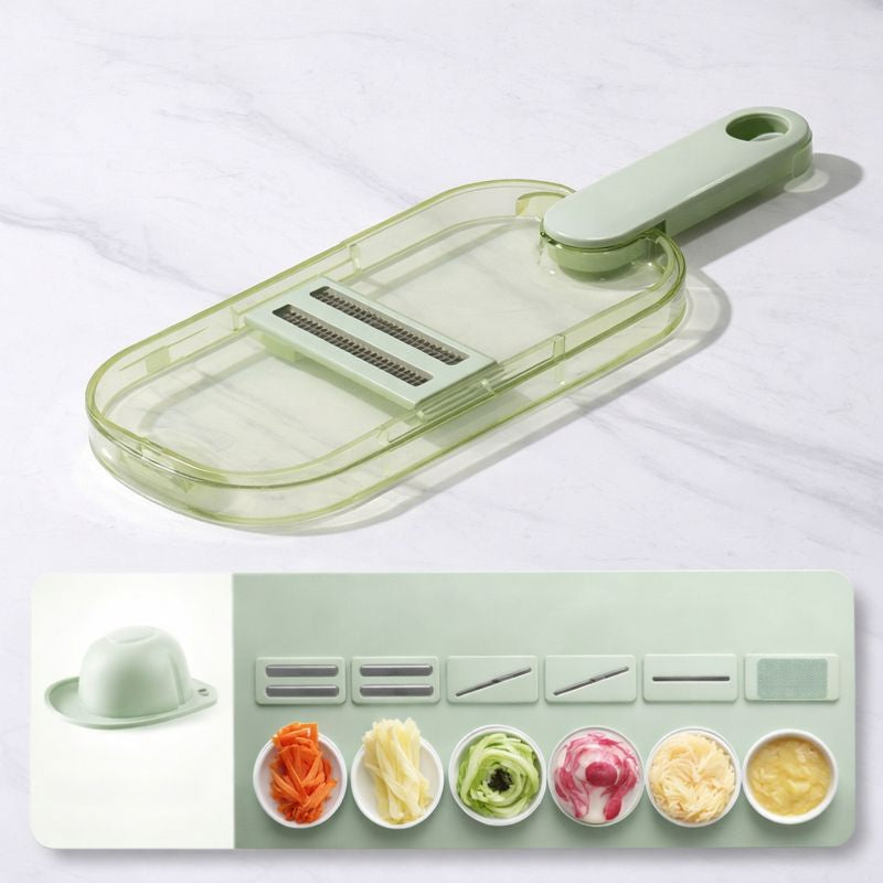 Multi-Function Vegetable Slicer with Storage Container