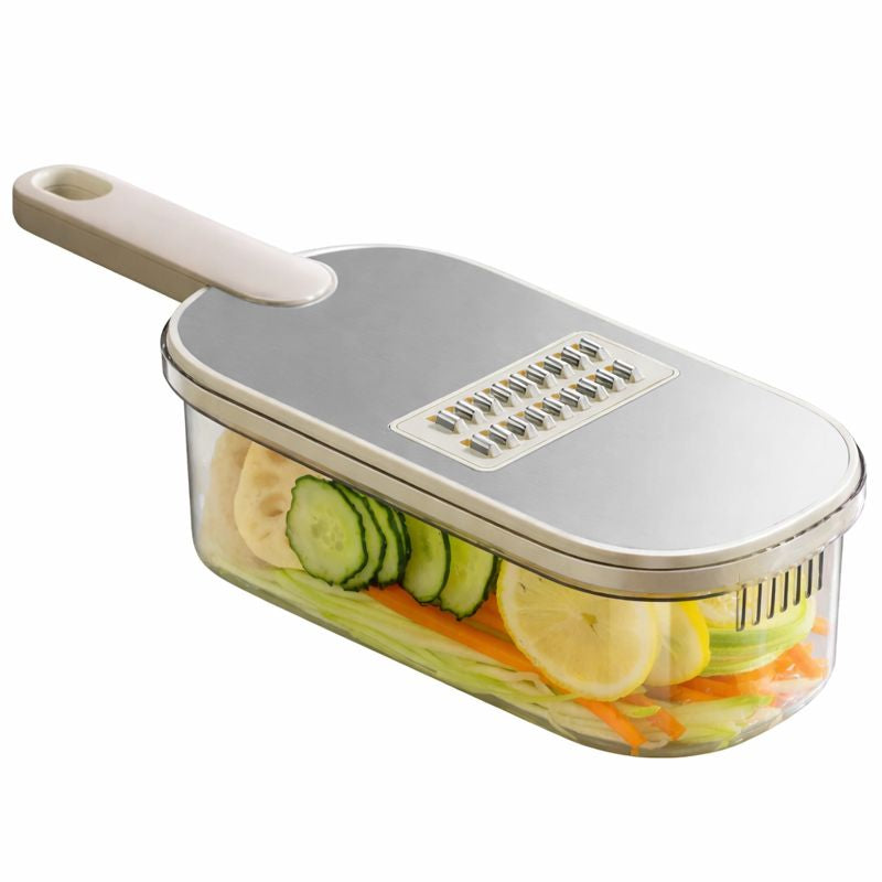 Multi-Function Vegetable Slicer with Storage Container