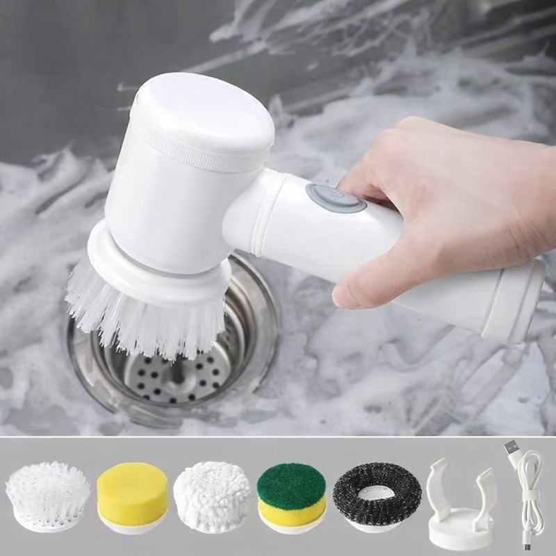 Multifunctional Cordless Electric Cleaning Brush – Powerful Spin Cleaning for Home Use