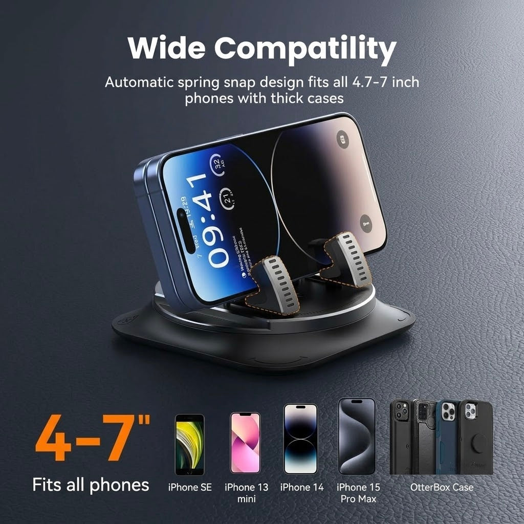 360 Degree Rotation Car Dashboard Phone Mount