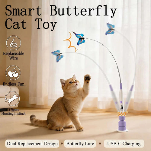 Smart Butterfly Cat Toy  🐾 V3