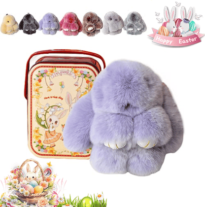 🐰Easter Cute Bunny Plush Keychain - Includes gift box, 🎁Easter Sweet Surprise