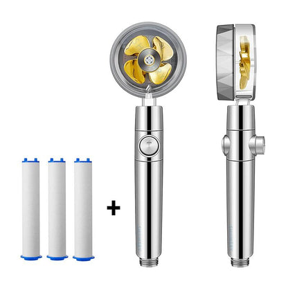 Turbo - Propeller Driven Shower Head