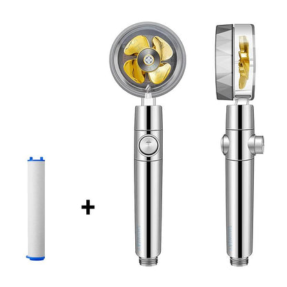 Turbo - Propeller Driven Shower Head