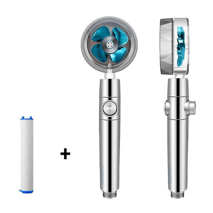 Turbo - Propeller Driven Shower Head