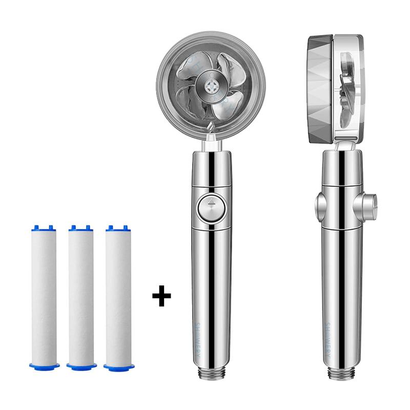 Turbo - Propeller Driven Shower Head