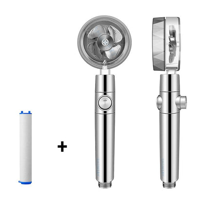 Turbo - Propeller Driven Shower Head